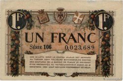 1 Franc FRANCE regionalism and miscellaneous Nice 1920 JP.091.11 VF