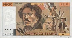 100 Francs DELACROIX modifié FRANCE 1978 F.69.01d