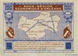 1 Franc FRANCE regionalismo e varie Orléans et Blois 1921 JP.096.07 BB