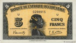 5 Francs AFRIQUE OCCIDENTALE FRANÇAISE (1895-1958) 1942 P.28a SUP