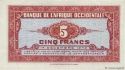 5 Francs AFRIQUE OCCIDENTALE FRANÇAISE (1895-1958) 1942 P.28a SUP