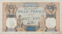 1000 Francs CÉRÈS ET MERCURE type modifié FRANCE  1939 F.38.33