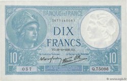 10 Francs MINERVE modifié FRANCE 1939 F.07.12 pr.SUP