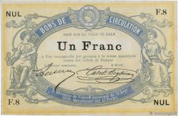 1 Franc Non émis FRANCE régionalisme et divers Lille 1870 JER.59.40A SPL