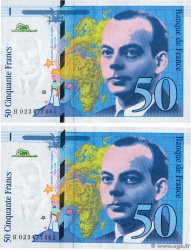 50 Francs SAINT-EXUPÉRY modifié Consécutifs FRANCE  1994 F.73.01d