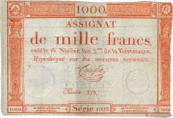 1000 Francs FRANCE 1795 Ass.50a pr.TTB