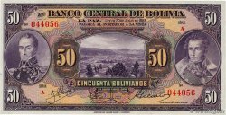 50 Bolivianos BOLIVIA  1928 P.123a