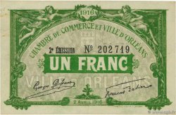 1 Franc FRANCE régionalisme et divers Orléans 1916 JP.095.12 TTB