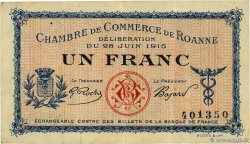 1 Franc FRANCE regionalismo e varie Roanne 1915 JP.106.02