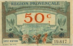 50 Centimes FRANCE régionalisme et divers Alais, Arles, Avignon, Gap, Marseille, Nîmes, Toulon 1918 JP.102.01 TB+