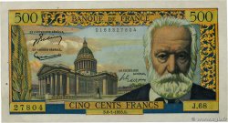 500 Francs VICTOR HUGO FRANCE 1955 F.35.04 TTB