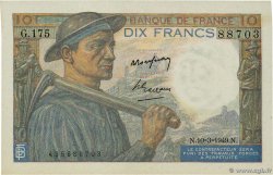 10 Francs MINEUR FRANCE 1949 F.08.20 TTB