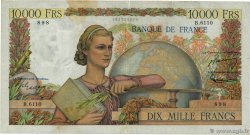 10000 Francs GÉNIE FRANÇAIS FRANCE  1954 F.50.69 B+