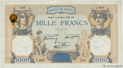 1000 Francs CÉRÈS ET MERCURE type modifié FRANCE  1939 F.38.35 TTB