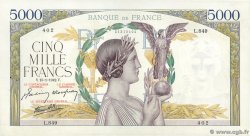 5000 Francs VICTOIRE Impression à plat FRANCE  1942 F.46.33 TTB+