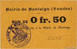 50 Centimes FRANCE régionalisme et divers Montaigu 1914 JP.85-03