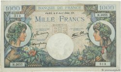 1000 Francs COMMERCE ET INDUSTRIE FRANCE 1944 F.39.05 pr.TTB