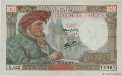 50 Francs JACQUES CŒUR FRANCE  1941 F.19.17