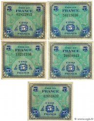 5 Francs DRAPEAU Lot FRANCE  1944 VF.17.01