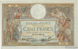 100 Francs LUC OLIVIER MERSON type modifié FRANCE 1938 F.25.34 TB+