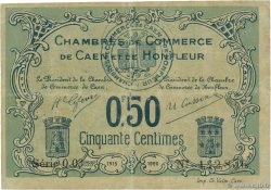 50 Centimes FRANCE régionalisme et divers Caen et Honfleur 1915 JP.034.04 TB