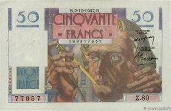 50 Francs LE VERRIER FRANCE 1947 F.20.09 SUP