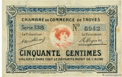 50 Centimes FRANCE régionalisme et divers Troyes 1918 JP.124.07 SPL