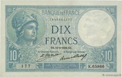 10 Francs MINERVE FRANCE 1932 F.06.16 TTB+