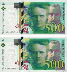 500 Francs PIERRE ET MARIE CURIE Lot FRANCE 1994 F.76.01 SPL