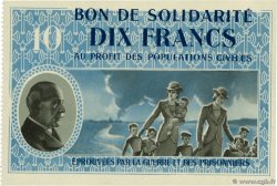 10 Francs BON DE SOLIDARITÉ FRANCE régionalisme et divers  1941 KL.07A4