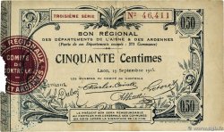 50 Centimes FRANCE régionalisme et divers  1915 JP.02-1301