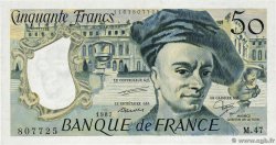 50 Francs QUENTIN DE LA TOUR FRANCE 1987 F.67.13 XF