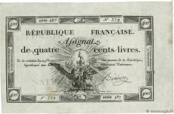 400 Livres FRANCE 1792 Ass.38a