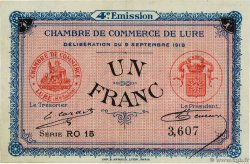 1 Franc FRANCE régionalisme et divers Lure 1918 JP.076.26