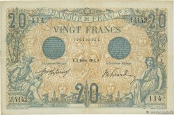 20 Francs BLEU FRANCE  1913 F.10.03a
