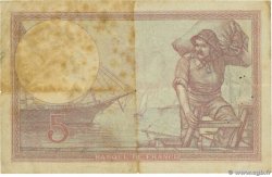 5 Francs FEMME CASQUÉE FRANCE 1928 F.03.12 TB