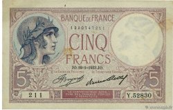 5 Francs FEMME CASQUÉE FRANCE 1933 F.03.17 TTB+