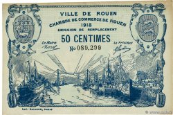 50 Centimes FRANCE régionalisme et divers Rouen 1918 JP.110.37