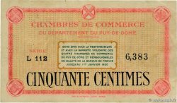 50 Centimes FRANCE régionalisme et divers Puy-De-Dôme 1918 JP.103.01
