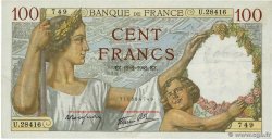 100 Francs SULLY FRANCE 1942 F.26.66 TTB