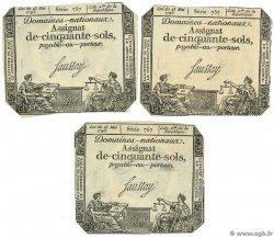 50 Sols variété Lot FRANCE 1793 Ass.42b SUP à SPL