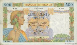500 Francs LA PAIX FRANCE 1940 F.32.04