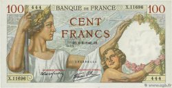100 Francs SULLY FRANCIA  1940 F.26.31 q.FDC