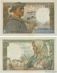 10 Francs MINEUR Consécutifs FRANCE 1946 F.08.16 SPL
