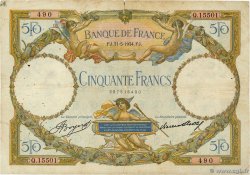 50 Francs LUC OLIVIER MERSON type modifié FRANCE 1934 F.16.05 B