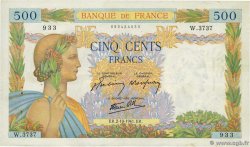 500 Francs LA PAIX FRANCE 1941 F.32.22 TTB