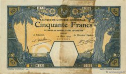 50 Francs DAKAR AFRIQUE OCCIDENTALE FRANÇAISE (1895-1958) Dakar 1929 P.09Bc TB