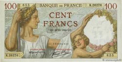 100 Francs SULLY FRANCE 1941 F.26.61