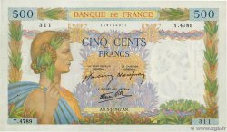 500 Francs LA PAIX FRANCE 1942 F.32.30 SUP