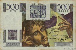 500 Francs CHATEAUBRIAND FRANCE  1945 F.34.03
